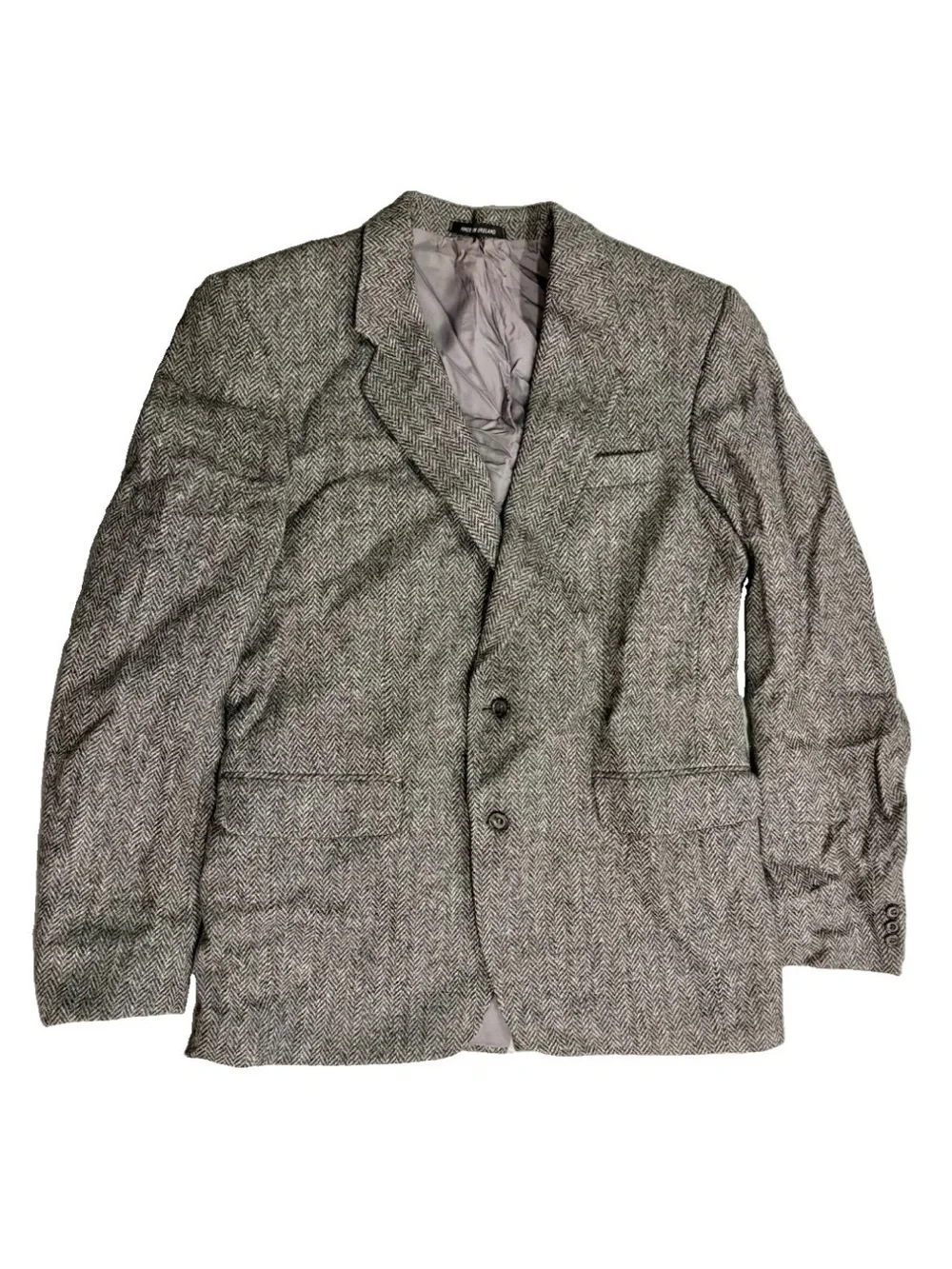 Kevin & Howlin Dublin VTG 70s 80s Donegal Tweed Blazer Jacket 38R Handwoven Wool